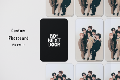 Boy Next Door Custom Handmade Photocard Collection