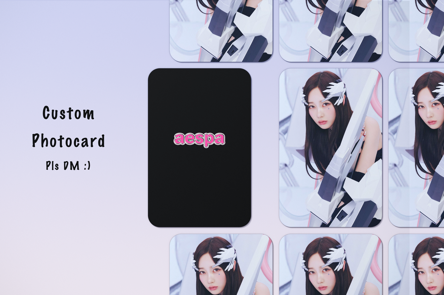 Aespa Hot Mess Custom Handmade Photocard Collection