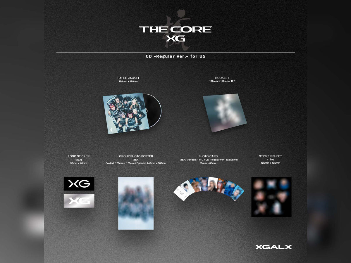 XG THE CORE CD Regular Version album contents