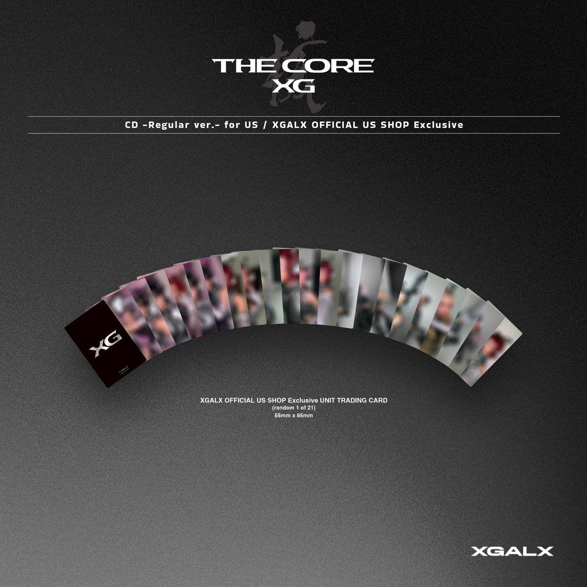 XG THE CORE CD Regular Version bonus card information