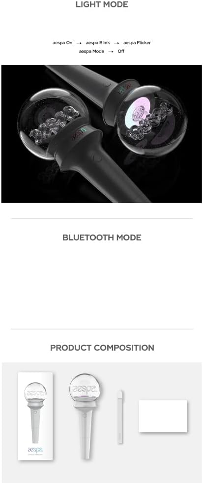 AESPA Official Fanlight light and Bluetooth modes