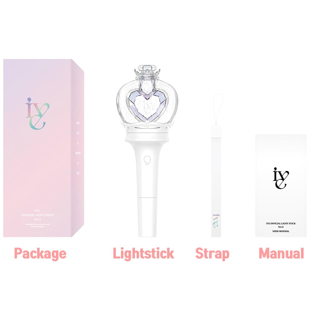 IVE Official Light Stick Ver.2 package contents