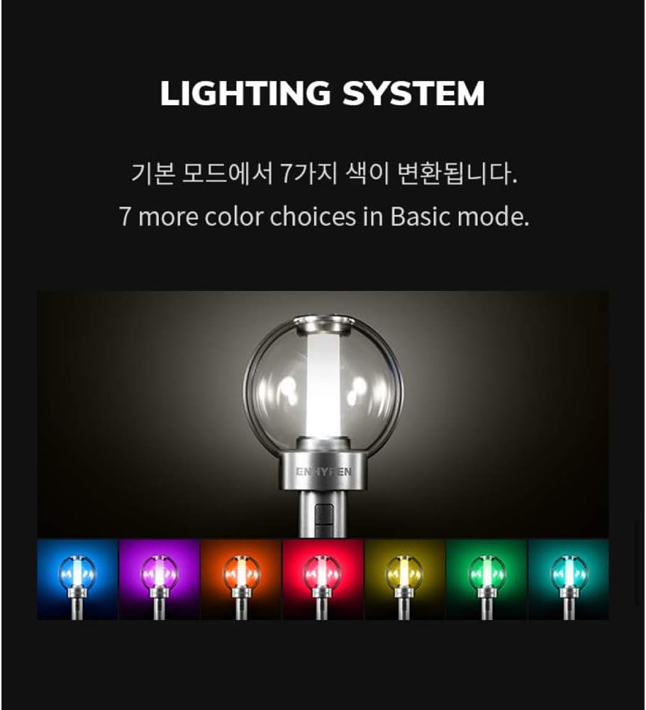 ENHYPEN Light Stick Ver.1 seven colour lighting modes