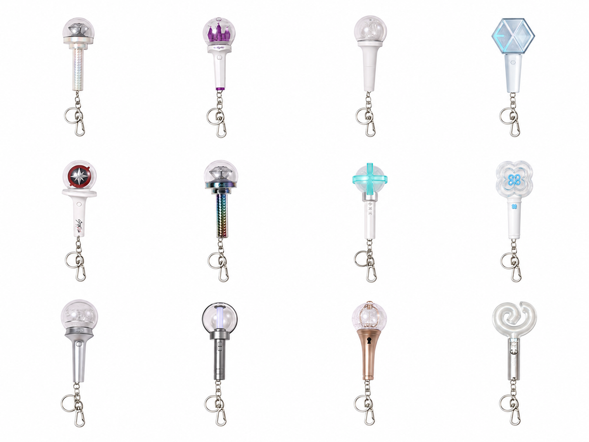 Official K-pop Light Stick Keychain