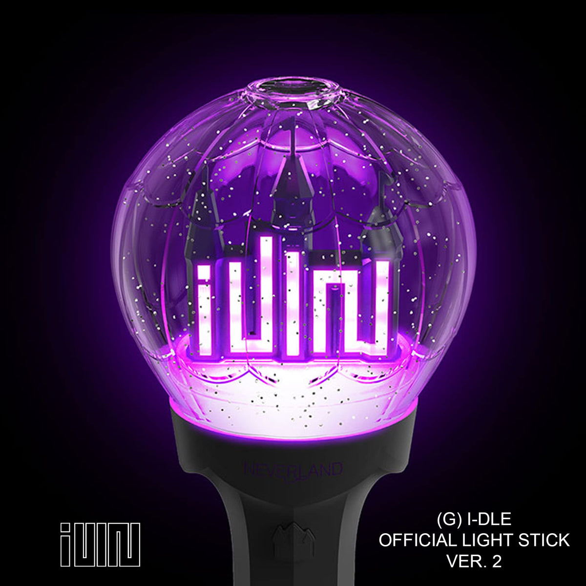 (G)I-DLE Official Light Stick Ver.2 illuminated