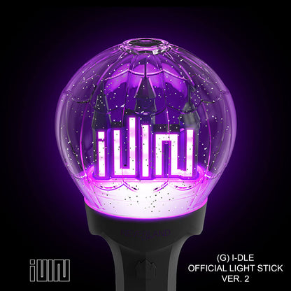 (G)I-DLE Official Light Stick Ver.2 illuminated