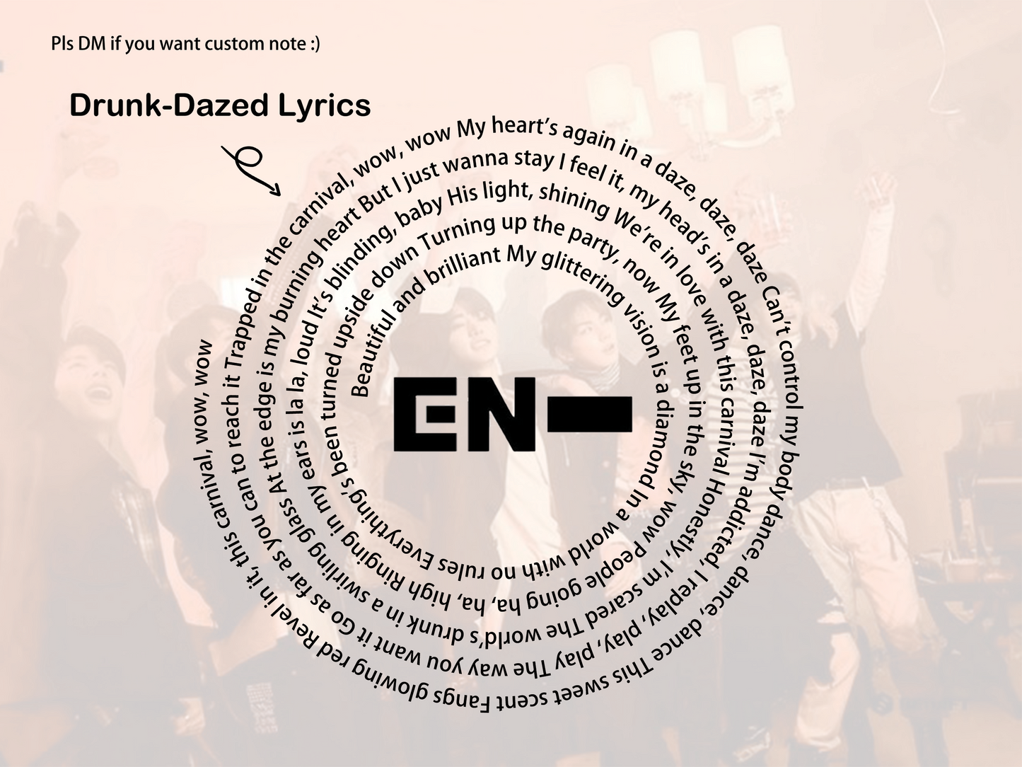 Enhypen Drunk-Dazed inspired Hoodie