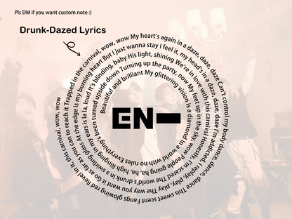 Enhypen Drunk-Dazed inspired Hoodie