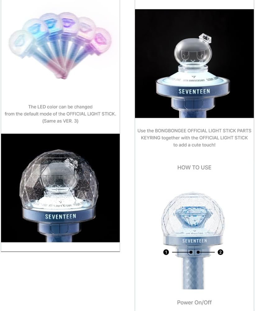 SEVENTEEN Official Lightstick Ver.3 customization and controls