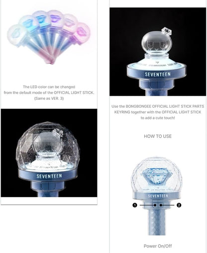 SEVENTEEN Official Lightstick Ver.3 customization and controls
