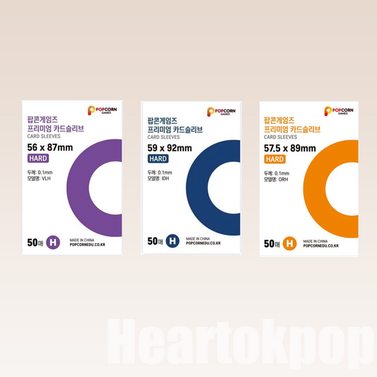Popcorn Photocard Sleeve （Quantity 6 = best deal）