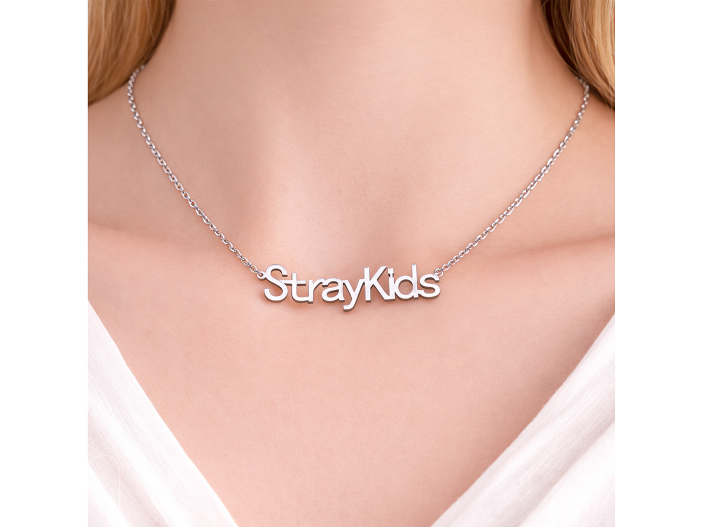StrayKids Logo Titanium Steel Necklace