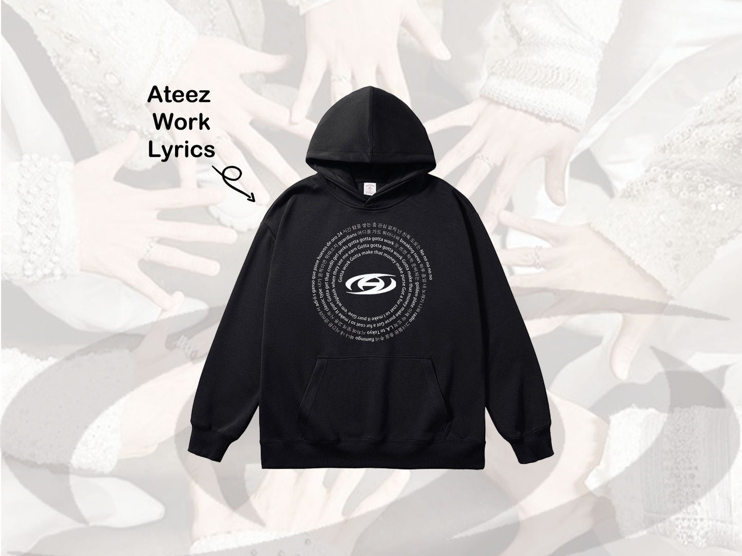 Ateez Work inspired Hoodie